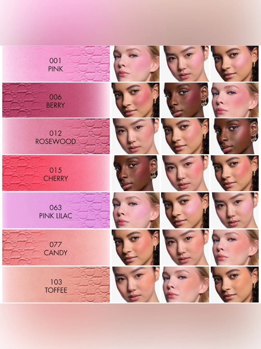 Dior Rosy Glow Powder Blush  Pink Lilac NWOB